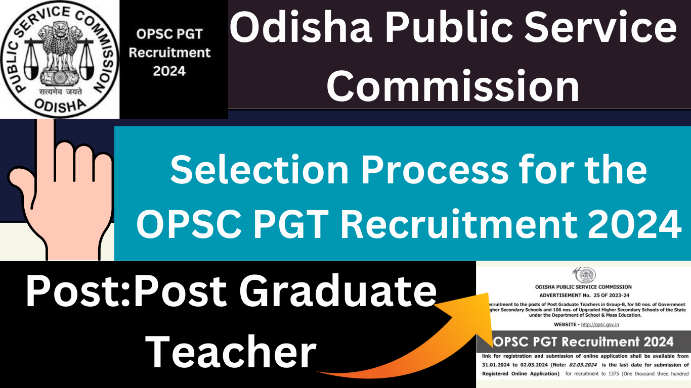OPSC PGT Recruitment 2024 for 1375 vacancy Complete Details